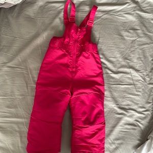 Cat & Jack toddler, pink snow pants, adjustable